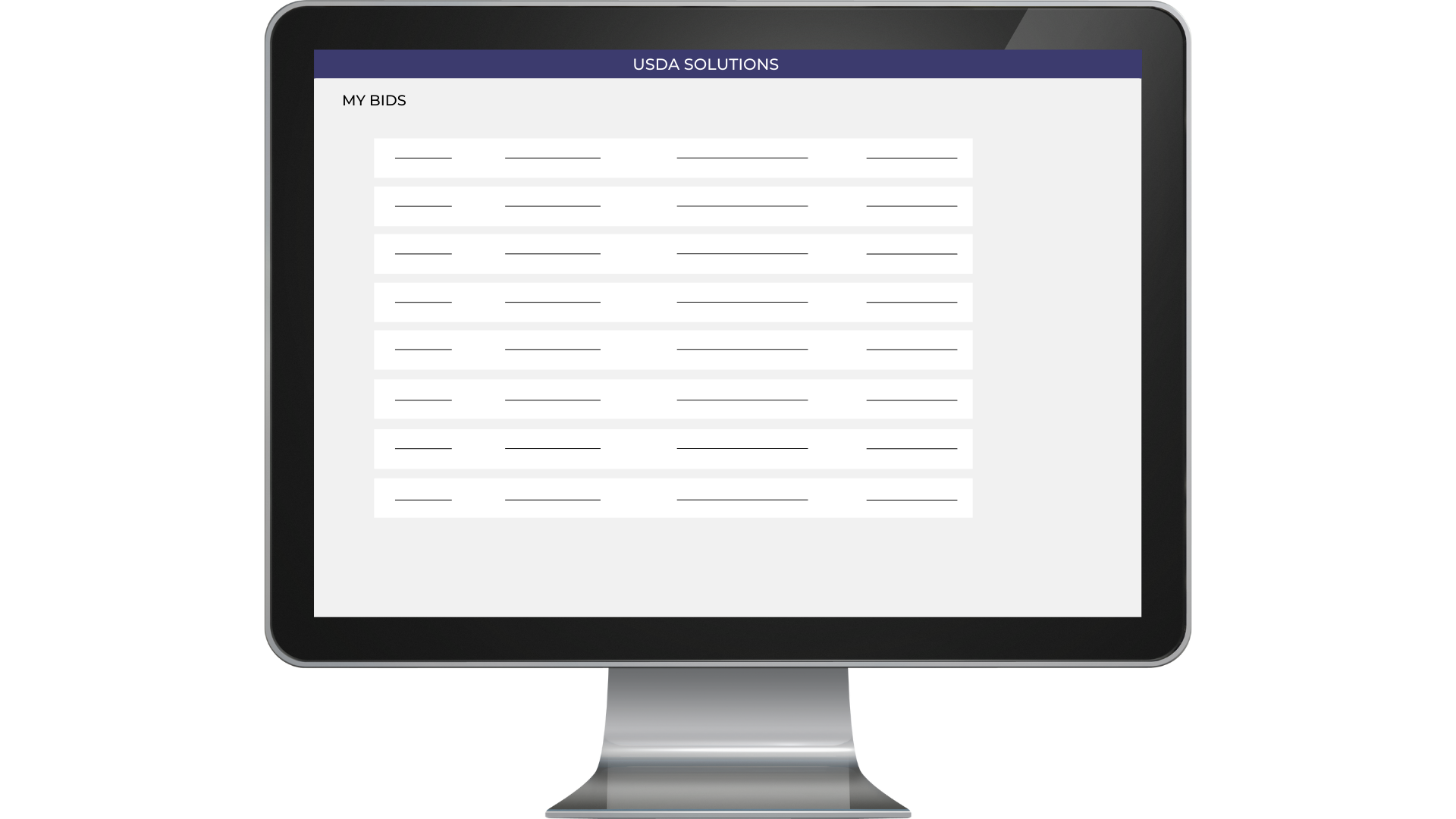 USDA SOLUTIONS – MY BIDS – BUYER